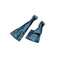 Honeywell 8B3032/10H North Size 10 1/2, 32\" 30 Mil Black Hand Specific Butyl Drybox Glove With 8\" Diameter Cuff